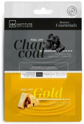 IDC Institute Mască-peliculă dublă cu argilă neagră și aur - IDC Institute Face Mask Duo Charcoal & Gold Peel Off