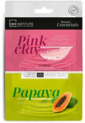 IDC Institute Mască dublă cu argilă roz și papaya - IDC Institute Face Mask Duo Pink Clay & Papaya Masca de fata