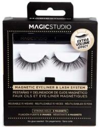 Magic Studio Magnetyczne sztuczne rzęsy z eyelinerem - Magic Studio Magnetic Eyelashes + Eyeliner Extra Volume Effect