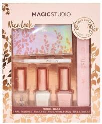 Magic Studio Set de unghii, 6 produse - Magic Studio Rose Gold French Nails