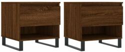 vidaXL 2 db barna tölgy szerelt fa dohányzóasztal 50 x 46 x 50 cm 830939