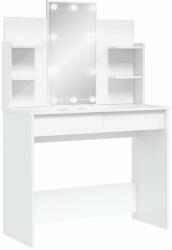  Vidaxl fehér fésülködőasztal LED-del 96x40x142 cm 837892