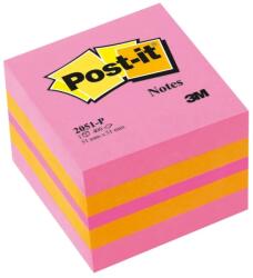 Post-it Cub Notes adeziv Post-it® Neon 51 (APNOT074ROZGALBEN)