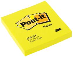 Post-it Notes adeziv neon 76 x 76 mm 100 file Post-it (APNOT120GALBEN)