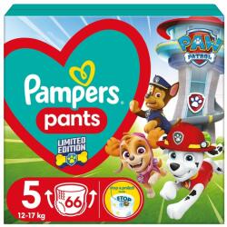 Pampers Paw Patrol 5 Junior 12-17 kg 66 buc