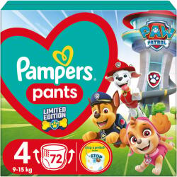 Pampers Paw Patrol 4 Maxi 9-15 kg 72 buc