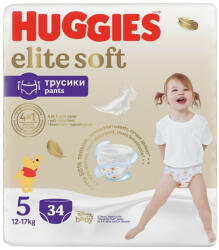 Huggies Elite Soft Pants 5 12-17 kg 34 buc