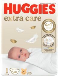 Huggies Extra Care 1 2-5 kg 26 buc