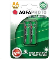 AgfaPhoto előtöltött akkumulátor AA, 2100mAh, 2db (AP-HR62100IE-2B)