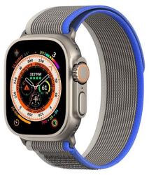 DUX DUCIS Apple Watch Series 9 45mm yj pótszíj (egyedi méret, textil, állítható) kék / szürke (GP-147566)