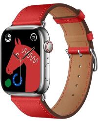 HOCO Apple Watch Series 9 41mm wa17 pótszíj (egyedi méret, szilikon, bőr hatású, állítható) piros (WA17_R)