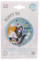 Héliumos fólia lufi 45 cm Happy Birthday állatos (FB-2102)