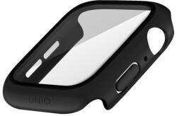 Uniq Nautic Apple Watch 45mm műanyag tok üvegfóliával, fekete (UNIQ-45MM-NAUBLK) - speedshop