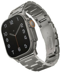 Uniq Osta Apple Watch 42/44/45/49mm fém szíj, titánium ezüst (UNIQ-49MM-OSTASIL) - speedshop