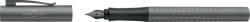 Faber-Castell Stilou Grip 2011 Faber-Castell FC140947, penita F, Gri antracit (FC140947)