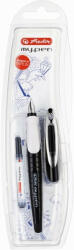 Herlitz Stilou Herlitz My. Pen, penita M, blister, Negru/Alb (10999746)
