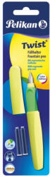 Pelikan Stilou Pelikan Twist, Penita M, Blister, Galben neon (807326)