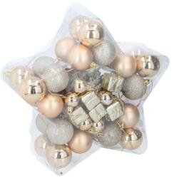Christmas Gifts Karácsonyfadísz gömb szett 56 db 5x5 cm, műanyag, törhetetlen (XEH25225234)