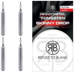 RTB Refuse to Blank Lest RTB Tungsten Skinny Drop Weights 5.3g 4buc/plic (5940000617554)
