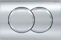  Nyomólap, Geberit Delta 01 115.107. 21.1 ( 115107211), 2 mennyiséges, fényes króm (115.107.21.1)