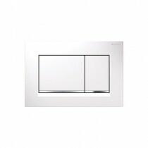  Nyomólap, Geberit, Sigma 30, 115.883. KJ. 1 (115883KJ1), 2 mennyiséges, matt fehér-fényes króm (115.883.KJ.1)