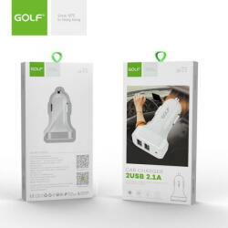 GOLF Alimentator (Incarcator) de la auto (12-24V) la 2 x USB 1x2, 1A 1x1A GF-C11 blister (A0061341) - pcone