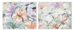 Home ESPRIT Tablou Home ESPRIT Květiny Shabby Chic 100 x 3, 7 x 80 cm (2 Unități)