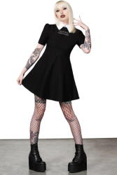 KILLSTAR дамска рокля KILLSTAR - Wednesday - Blackest Heart - KSRA009227