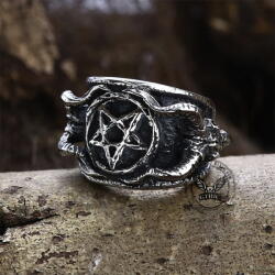 NNM пръстен Baphomet Sigil Occultism- 11207-SI-BXG