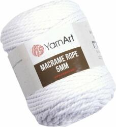 YARNART Macrame Rope 5 mm 85 m 751 White юта (Macrame Rope 5 mm 751)