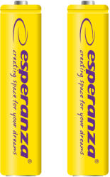 Esperanza Baterie reîncărcabilă NI-MH AAA 1000mAh 2 bucăți, galben (EZA101Y)