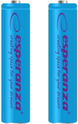 Esperanza Baterie reîncărcabilă NI-MH AAA 1000mAh 2 bucăți, albastru (EZA101B) Baterie reincarcabila