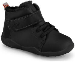 Bibi Shoes Ghete Băieți Ghete Unisex Fisioflex 4.0 New Black cu Blanita Bibi Shoes Negru 27