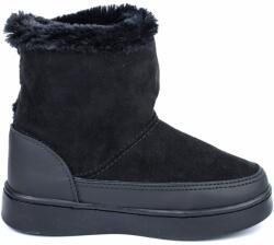Bibi Shoes Ghete Fete Ghete Fete Bibi Urban Boots Black Suede cu Blanita Bibi Shoes Negru 36