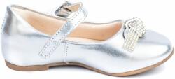 Bibi Shoes Balerin și Balerini cu curea Fete Balerini Bibi Ballerina Silver Sparkle Bibi Shoes Argintiu 30