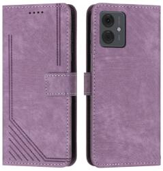 STRIPE Husa portofel cu curea Motorola Moto G14 violet