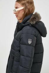 Superdry rövid kabát női, fekete, téli - fekete L - answear - 39 990 Ft