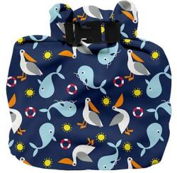 Bambino Mio Vízálló pelenkatároló táska (kék, pelikán-bálna)