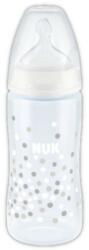 Nuk First Choice Plus Hőfokjelzős cumisüveg 300 ml 0-6 hó fehér
