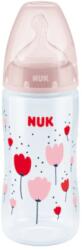 Nuk First Choice Plus Hőfokjelzős cumisüveg 300 ml 0-6 hó rózsaszín