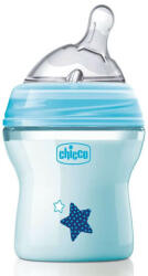 Chicco Natural Feeling Cumisüveg 150 ml 0 hó+ (kék)
