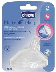 Chicco Natural Feeling közepes folyású ferde etetőcumi 2 hó+ 1 db