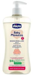 Chicco Baby Moments Sensitive Skin Micellás fürdető gyapotolajjal és E-vitaminnal 0 hó+ 500 ml