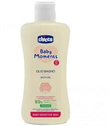 Chicco Baby Moments Sensitive Skin Fürdőolaj gyapotolajjal és E-vitaminnal 0 hó+ 200 ml