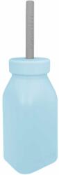 MiNiKOiOi Bottle+Straw - Szívószálas ivópohár 200 ml 6 hó+ (Mineral Blue)