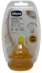 Chicco Original Touch latex etetőcumi Y vágású, sűrűbb ételekhez 6 hó+ (2 db)