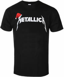 ROCK OFF Tricou bărbați Metallica - Santa hat Logo - Negru - METTS65MB
