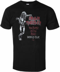 ROCK OFF Tricou bărbați Iron Maiden - Beast On The Road World Tour '82 - Negru - ROCK OFF - IMTEE156MB