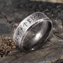 NNM Inel Vintage Viking Runes - 10413-SI-BXG-B