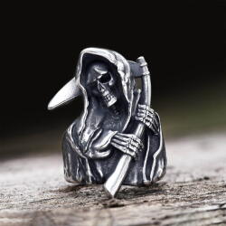 NNM Inel Death Reaper Skull - 11086-SI-BXG